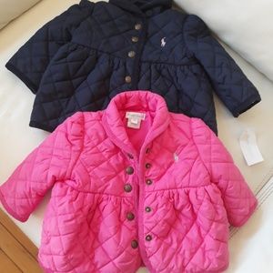 2 Ralph Lauren baby girl jackets.